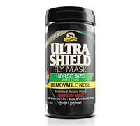 Absorbine UltraShield Fly Mask for Horses - With Ears and Removable Nose - Horse