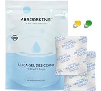 Absorbking Pet Food Desiccant Bag for Most Smart Feeders, 24 Packs Replaced Desiccant Bags with Color Indicating for Automatic Cat Dog Feeder, Desiccant Bag Replacement