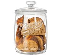 Absovetu Glass Cookie Jars with Lids 3.5 Litre - Large Glass Sweet Jars Mason Jars with Lids for Biscuit Cereal Flour Pasta Coffee Beans Laundry Pods Storage Container (1)