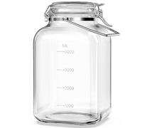 Absovetu Large Clip Top Glass Storage Jar with Lid Airtight 5.7 Litre