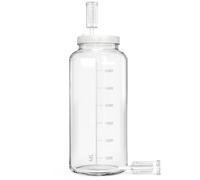 Absovetu Large Fermentation Jar with 2 Airlocks and Lid 7.6 Litre - Sourdough Starter Jar Fermenting Jar for Kombucha Kimchi Pickle Wide Mouth Mason Jar