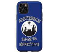 Abstinence 99.99% Effective Baby Jesus Manger Unhinged Humor Case for iPhone 11 Pro