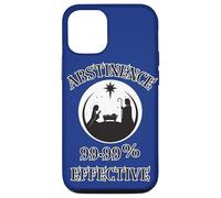 Abstinence 99.99% Effective Baby Jesus Manger Unhinged Humor Case for iPhone 12/12 Pro
