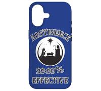 Abstinence 99.99% Effective Baby Jesus Manger Unhinged Humor Case for iPhone 17