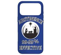 Abstinence 99.99% Effective Baby Jesus Manger Unhinged Humor Case for iPhone 17 Pro Max