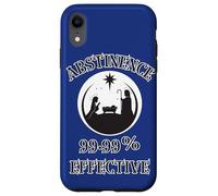 Abstinence 99.99% Effective Baby Jesus Manger Unhinged Humor Case for iPhone XR