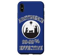 Abstinence 99.99% Effective Baby Jesus Manger Unhinged Humor Case for iPhone XS Max