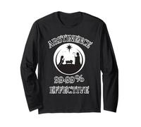 Abstinence 99.99% Effective Baby Jesus Manger Unhinged Humor Long Sleeve T-Shirt