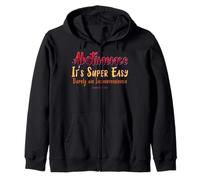 Abstinence: It's Super Easy ~ Funny Christian Virginity Gift Zip Hoodie