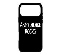 Abstinence Rocks Funny Virginity Quote Virgin Saying Slogan Case for iPhone 17 Pro Max
