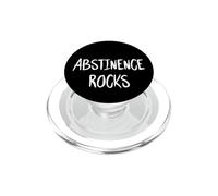 Abstinence Rocks Funny Virginity Quote Virgin Saying Slogan PopSockets PopGrip for MagSafe