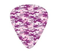 Abstract 12 PCS Guitar Picks,Camouflage Uniforms Woman,3 Thickness Art Colorful Pattern Guitar Pick Plectrums For Electric,Acoustic Guitars Includes 0.46/0.71/0.96 mm,Plum Pale Pink Mauve