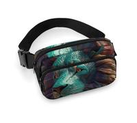 Abstract 3D Art Lion Fanny Pack for Women Men Adjustable Waist Bag Belt Bag for Travel Sports Hiking, style, 20x13cm