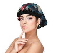 Abstract 3d Art Lion Satin Bonnet Silk Bonnet, Hair Bonnet For Sleeping, Soft Double Layer Silk Sleeping Cap Hair Wrap For Women Natural Curly Braided Long Hair