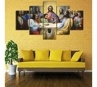Abstract 5-Piece Wall Picture XXL Canvas Picture Wall Pictures Living Room Home Art Prints Modern Design Poster Wall Decoration 5 Piece Wall Picture Religion of the Virgin Mary Jesus