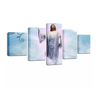 Abstract 5-Piece Wall Picture XXL Canvas Picture Wall Pictures Living Room Home Art Prints Modern Design Poster Wall Decoration 5 Piece Wall Picture Religion of the Virgin Mary Jesus