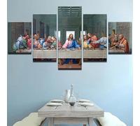 Abstract 5-Piece Wall Picture XXL Canvas Picture Wall Pictures Living Room Home Art Prints Modern Design Poster Wall Decoration 5 Piece Wall Picture Religion of the Virgin Mary Jesus