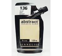 Sennelier Abstract Acrylic Paint Pouches 120ml Satin Titanium Buff 136