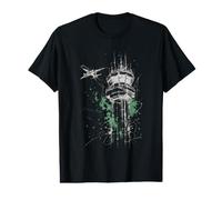 Abstract Air Traffic Control Tower Aviation Artwork Value Graphic T-Shirt