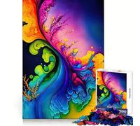Abstract Alcohol Ink Jigsaw Puzzles for Teenagers 1000 Piece Home Fun Quality Print Family Fun Art Work (50x75cm)