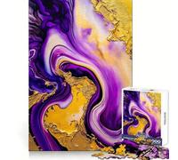 Abstract Alcohol Ink Style Jigsaw for Teenagers 1000 Pieces Sharp Mind Restful Game Family Pastime Room Decor (50x75cm)