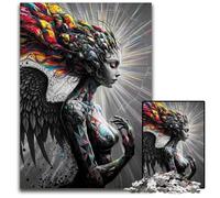 Abstract Angel with Wings Jigsaw Puzzles for Adults 1000 Puzzles for Adults Perfect for Birthday Christmas 1000 PCS(38x26cm)