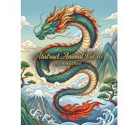 Abstract Animal Coloring Book Vol. 9: Relaxing Patterned Designs for Adults and Kids, Creative Stress Relief with Unique Animal Mandalas and Geometric Art