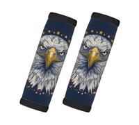Abstract Animal Eagle 2 Pack Luggage Handle Wrap Set of Neoprene Luggage Tags for Suitcases Bag Strap Wrap Cover Travel Airplane Accessories Covers Markers Sleeve Grips Identifiers Cruise