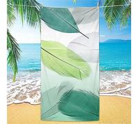 Abstract Animal Feathers 3D Microfibre Beach Towel Extra Large 100 X 200 Cm For Adults, Super Absorbent, Quick Dry, Sand Free, Lightweight Beach Towels For Gym, Swimming, Sports, Travel Or Bath -5B8P