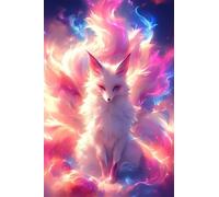 Abstract Animal Foxes 300 Piece Jigsaw Puzzle for Adults, Creativity, Challenging and Difficult Puzzle, Brain Teaser Puzzles for Adults 300 Pieces for The Whole for Women, Men