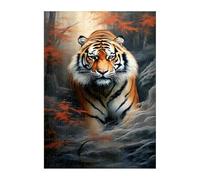Abstract Animal Tiger Jigsaw Puzzles for Adults 500, Fun Challenging Educational Games, Difficult Jigsaw Puzzles for Adults, Puzzle 500 Pieces