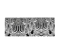 Abstract Animal Zebra Computer Desk Pad, Non-Slip Surface Mat for Enhanced Gaming Performance and Office Productivity