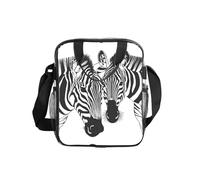 Abstract Animal Zebra Print Clear Pvc Waterproof Tote Transparent See Through Lunch Handbag,Travel Toiletry Bag,Women Men Work Shopping