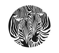 Abstract Animal Zebra Print Leather Coasters Set Ideal For Homes, Restaurants, Kitchens, And Offices