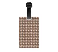 Abstract Animal Zebra Print Luggage Tags for Suitcases Labels Set Travel Essentials Detachable Business Trip