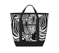 Abstract Animal Zebra Print,Lunch Bags Large Capacity Insulated Tote Bag For Women Men Work Picnic Travel