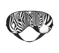Abstract Animal Zebra Print Sleep Mask Silk Eye Cover Soft Satin Blindfold Elastic Strap Night Eyeshade Travel Nap for Women Men