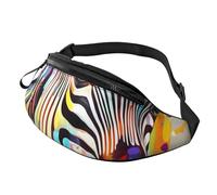 Abstract Animal Zebra Print Unisex Pack Waist Bag Adjustable Lightweight Travel Accessory Purse Outdoor Gear