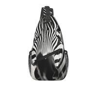 Abstract Animal Zebra1 print Sling Bag Sport Hiking Daypack Crossbody Shoulder Backpack Chest Bag Men Women