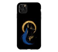 Abstract Anu gyptian Deity Blue Ancient Sacred Icon Art Case for iPhone 11 Pro Max