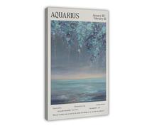 Abstract Aquarius Poster Canvas Poster Bedroom Decor Landscape Office Room Decor Gift 16" L X 24" W