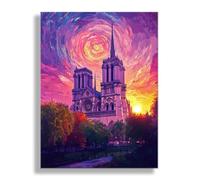 Abstract Architecture(2) Paint by Numbers for Adults, DIY Beginner Easy Paint by Numbers Kits, HD Canvas Oil Painting Kit, Painting Arts and Crafts, for Home Decor Gifts (Frameless) 60x80cm Q3S-841