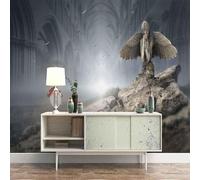 Abstract Architecture Cartoon Angel Statue People 3D Wallpaper Easy Install Feature Office Living Room Sofa Bedroom TV Background Wall Decoration-250cm×170cm