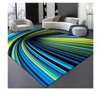 Abstract Area Rug, 3D Optical Illusion Wave Design, Non-Slip and Washable for Living Room and Game Room, Decorative Home Decor