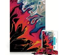 Abstract Art 1000 Piece Jigsaw Puzzle for Adults Mindful Game High Def Print Happy Challenge Thoughtful Gift (50x75cm)