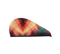 Abstract Art Bath Shower Cap for Women Coral Velvet Dry Hair Cap Absorbent Fast Drying Towels