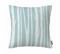 Abstract Art Birch Trees Teal Throw Pillow Case Cotton Linen Cushion Cover 18X18 Inches for Home Sofa Bed