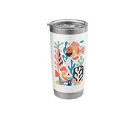 Abstract Art Coral Reef Corals Stainless Steel Insulated Tumbler