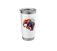 Abstract Art Elephant Elephants Stainless Steel Insulated Tumbler