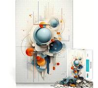 Abstract Art Expressionism Jigsaw Puzzles for Adults1000 Piece Tension Relief Precise Connection Playful Challenge (50x75cm)
